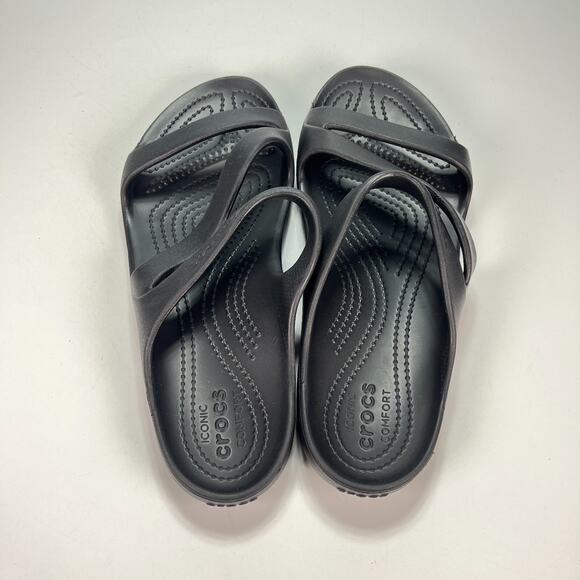 Crocs Kadee II Black Slip On Lightweight Comfort Casual Sandal Women’s Size 10 - Picture 6 of 8